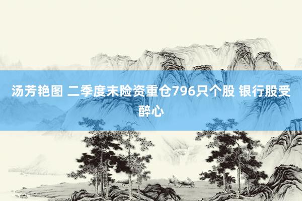 汤芳艳图 二季度末险资重仓796只个股 银行股受醉心